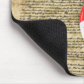 Wahltaste auf US-Verfassung Mousepad (Ecke)