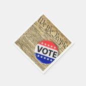 Wahltaste auf US-Verfassung Serviette (Ecke)