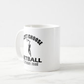 Wählte nicht Netball Kaffeetasse (Vorderseite Links)