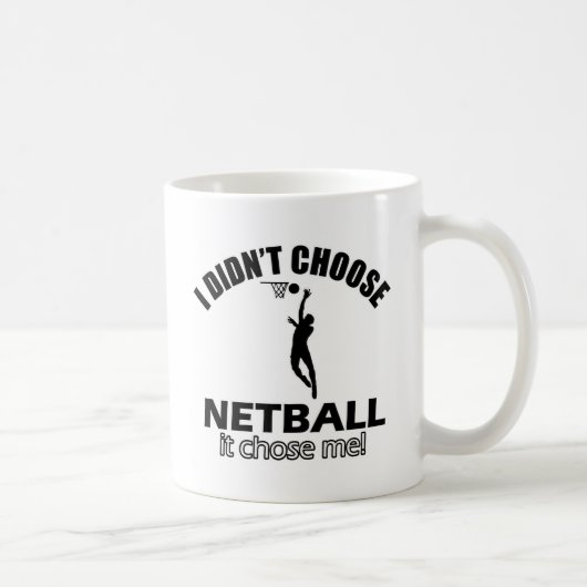 Wählte nicht Netball Kaffeetasse (Rechts)