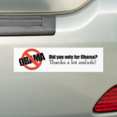 Wählten Sie für Obama Autoaufkleber (Auf Auto)