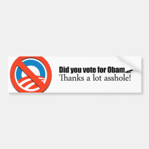 Wählten Sie für Obama Autoaufkleber