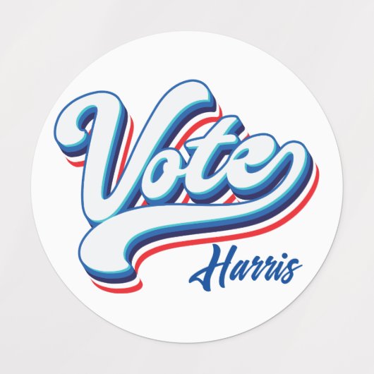 Wahltypografie Etiketten (Design 2)