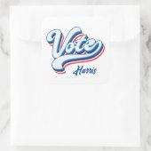 Wahltypografie Quadratischer Aufkleber (Tasche)