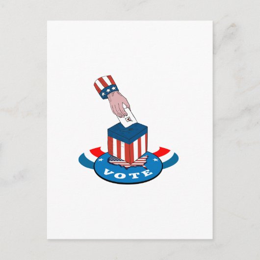 Wahlurne Postkarte (Vorderseite)