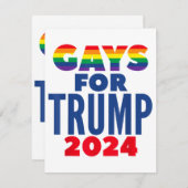 Wahlversprechen für Trump 2024 Begleitkarte (Vorne/Hinten)