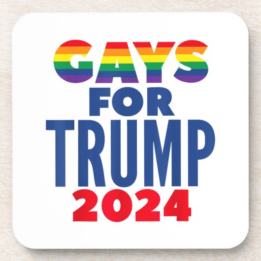 Wahlversprechen für Trump 2024 Getränkeuntersetzer (Vorderseite)
