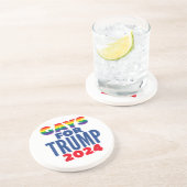 Wahlversprechen für Trump 2024 Getränkeuntersetzer (Seite)