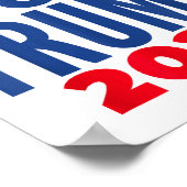 Wahlversprechen für Trump 2024 Poster (Ecke)