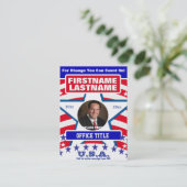 Wahlvorlage Visitenkarte (Stehend Vorderseite)