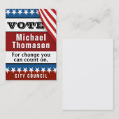 Wahlvorschau Visitenkarte (Vorne/Hinten)