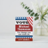 Wahlvorschau Visitenkarte (Stehend Vorderseite)