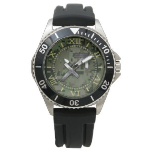 Wählwahl für Sagittarius Zodiac Symbol Green Digit Armbanduhr