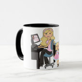 WAHM (Arbeit an Zuhause-Mama) Tasse (Vorderseite Links)