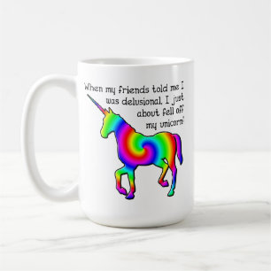 Wahnhafter Einhorn Lustiger Becher Kaffeetasse