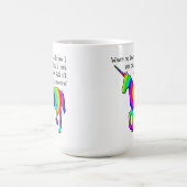 Wahnhafter Unicorn-lustige Tasse (Mittel)