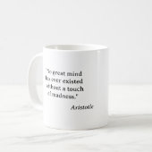 Wahnsinn - Aristoteles Kaffeetasse (Vorderseite Links)