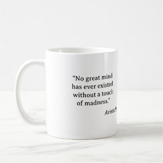Wahnsinn - Aristoteles Kaffeetasse