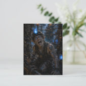 Wahnsinn / Bergmann / Ölbohrinsel Postkarte (Stehend Vorderseite)