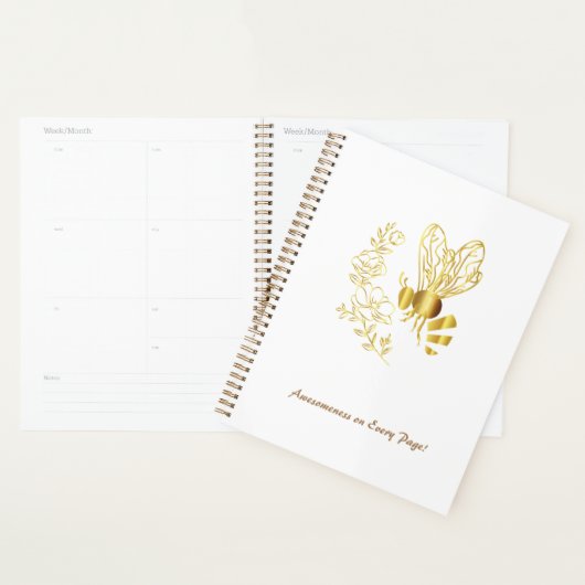 Wahnsinn-Biene und Blume-Planer Planer (Anzeige)