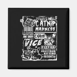 Wahnsinn Funny Cat Geschenke für Katze Lover Katze Magnet