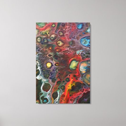 "Wahnsinn ist in der Luft" Leinwanddruck (Vorderseite)