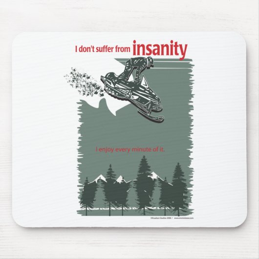 Wahnsinn-[konvertiert] Mousepad (Vorne)