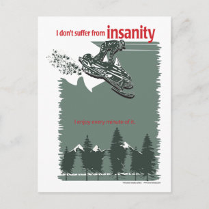 Wahnsinn-[konvertiert] Postkarte