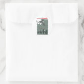 Wahnsinn-[konvertiert] Runder Aufkleber (Tasche)
