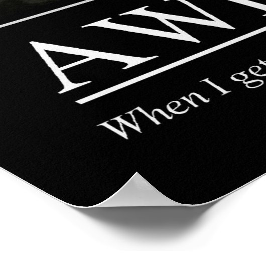 Wahnsinn Poster (Ecke)