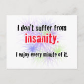 Wahnsinn Postkarte (Vorderseite)