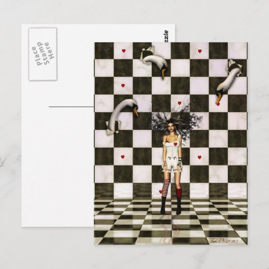 Wahnsinn Postkarte (Vorne/Hinten)