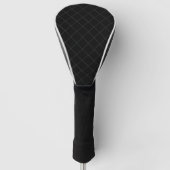 Wahnsinn Schwarzes Muster 🏌 ⛳ KUSTOMIZABLE Golf Headcover (Vorderseite)
