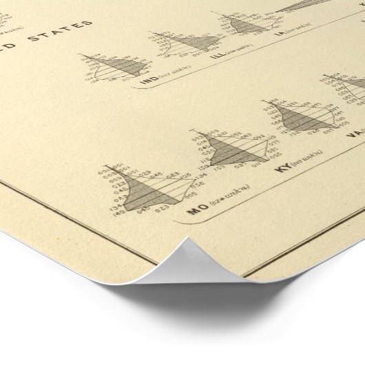 Wahnsinn, statistischer Lithograph in den USA Poster (Ecke)