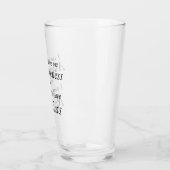 Wahnsinn und meine Katzen witzig Glas (Links)