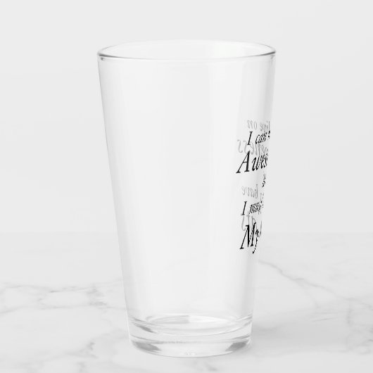 Wahnsinn und meine Katzen witzig Glas (Rechts)