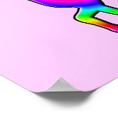 Wahnsinn Unicorn Funny Poster Sign (Ecke)