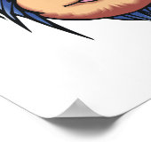 wahnsinnig coole Affengesicht Poster (Ecke)