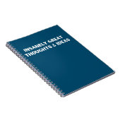 Wahnsinnig große Gedanken und Ideen Notizblock (Rechte Seite)