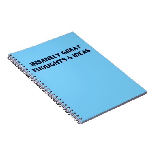 Wahnsinnig große Gedanken und Ideen Notizblock (Rechte Seite)