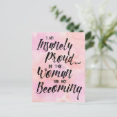 wahnsinnig stolz auf euch Postkarte (Stehend Vorderseite)