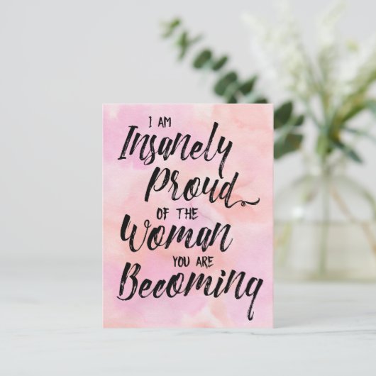 wahnsinnig stolz auf euch Postkarte (Stehend Vorderseite)