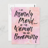 wahnsinnig stolz auf euch Postkarte (Vorne/Hinten)