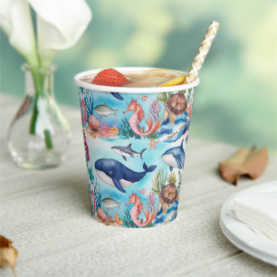 Wahnsinnige Meerjungfrau-Geburtstagsparty Pappbecher