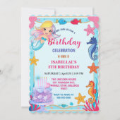 Wahnsinnige Regenbogenfrau Seepferd Geburtstag Save The Date (Vorderseite)