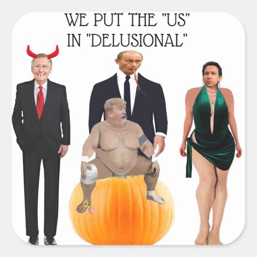 Wahnsinnige Umschlag Aufkleber (Vorderseite)