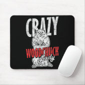 Wahnsinnige Waldmurmeltier-Dame _3 Mousepad (Mit Mouse)