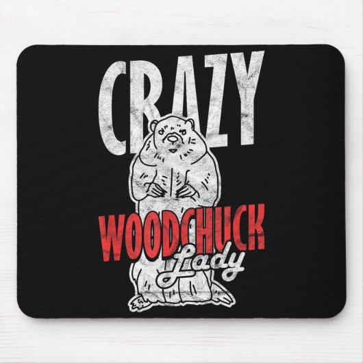 Wahnsinnige Waldmurmeltier-Dame _3 Mousepad (Vorne)
