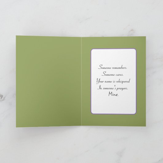 Wahnsinnige Wildblumen Karte (Innenseite)