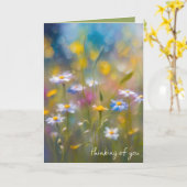 Wahnsinnige Wildblumen Karte (Gelbe Blume)